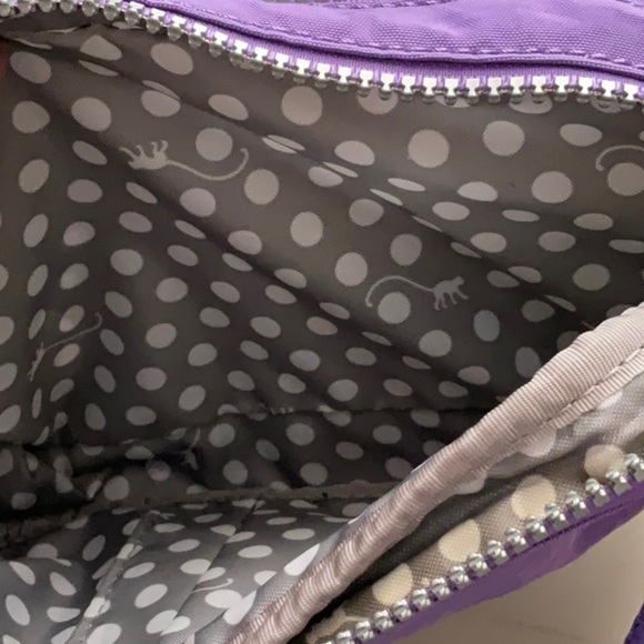 Kipling Purple Small Crossbody Bag Double Zip w Adjustable Strap HB6382 - Picture 3 of 8